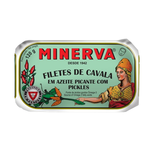 mackerel in the can - Minerva recibe of canned mackerel with Olive oil and Pickles