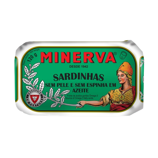 Canned Sardines without Skin or Bones, by Minverva the Portuguese cannery