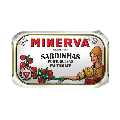 Canned Sardines in Tomato sauce by Minerva the Portuguese Canned Sardines Cannery