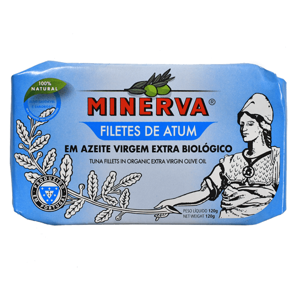 Organic tuna in a can  - Minerva canned tuna in extra biological olive oil