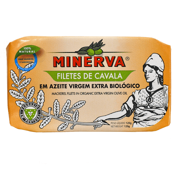 mackerel in the can - Minerva organic recibe of canned mackerel with Olive oil