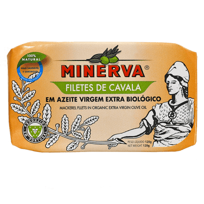 mackerel in the can - Minerva organic recibe of canned mackerel with Olive oil