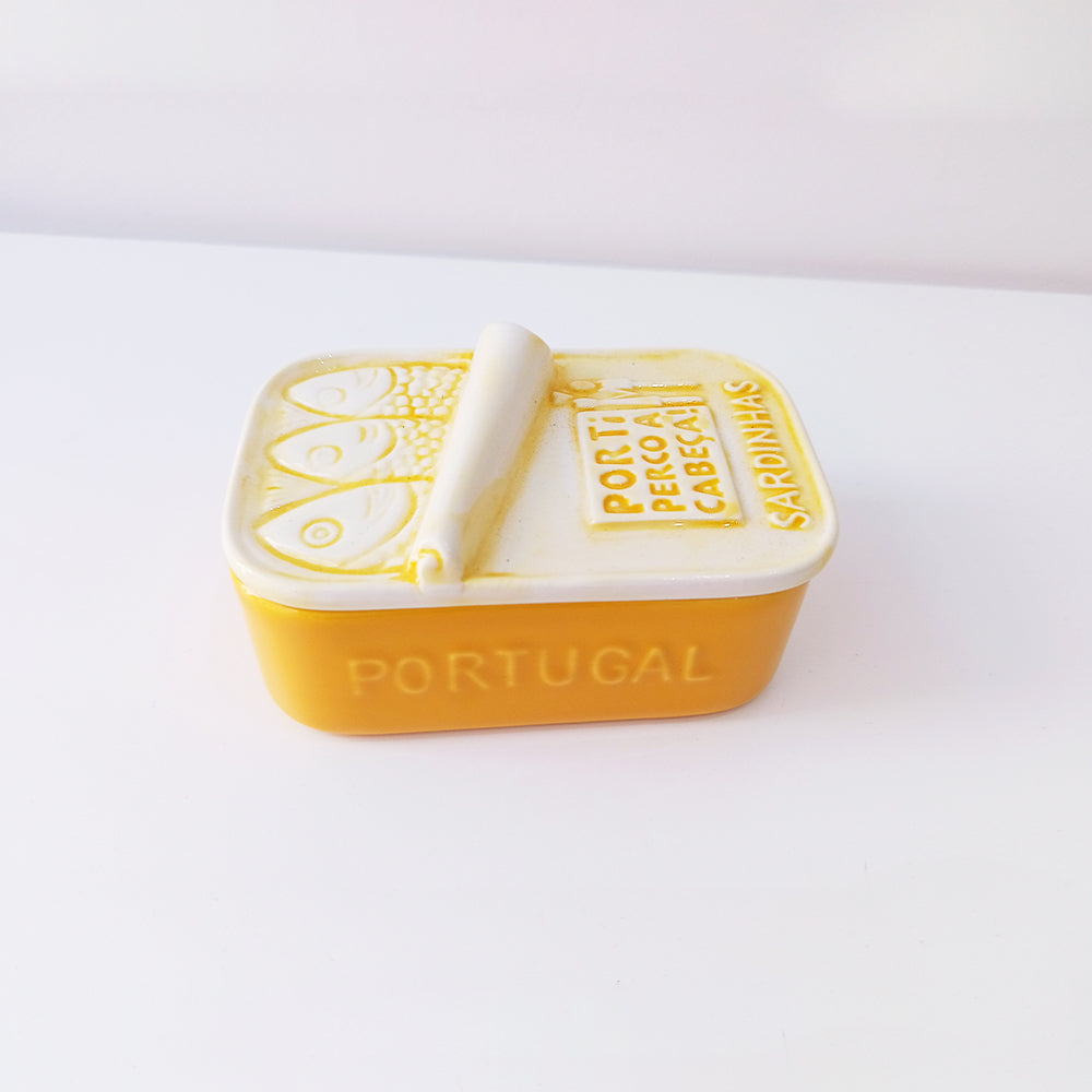 Yello Hand-painted Portuguese Ceramic Soap Box