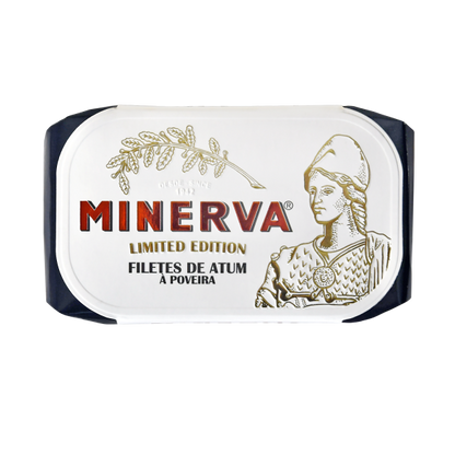 tuna can - Minerva Limited edition of caned tuna with Poveira traditional recipe