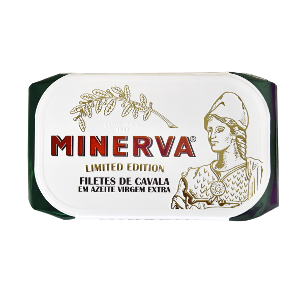 mackerel in the can - Minerva limited editon of canned makerel in olive oil