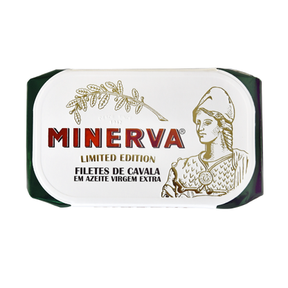 mackerel in the can - Minerva limited editon of canned makerel in olive oil