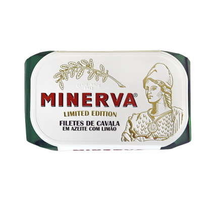 mackerel in the can - Minerva limited editon of canned makerel in olive oil and lemon
