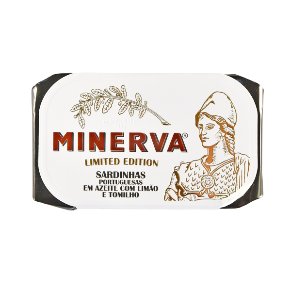 Portuguese sardines canned - Minerva Limited Edition, Sardines in Olive Oil and Lemon