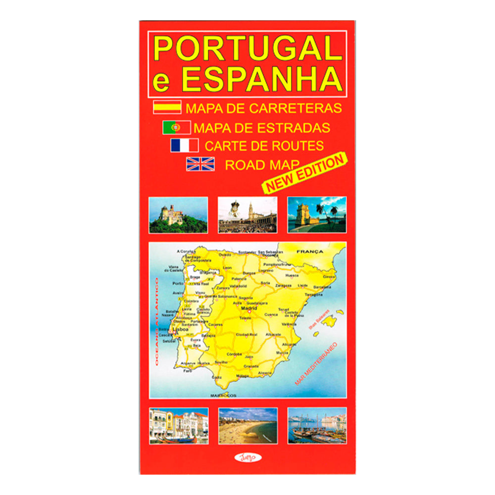 Roadmap of Portugal and Spain